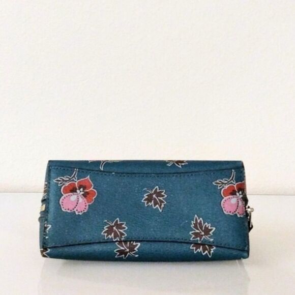 Coach WildFlower Teal Cosmetic Bag - Picture 8 of 9